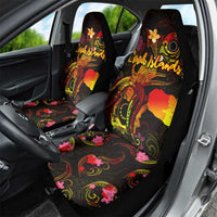 Cook Islands Car Seat Cover Octopus Plumeria Polynesian Tattoo
