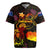 Cook Islands Rugby Jersey Octopus Plumeria Polynesian Tattoo