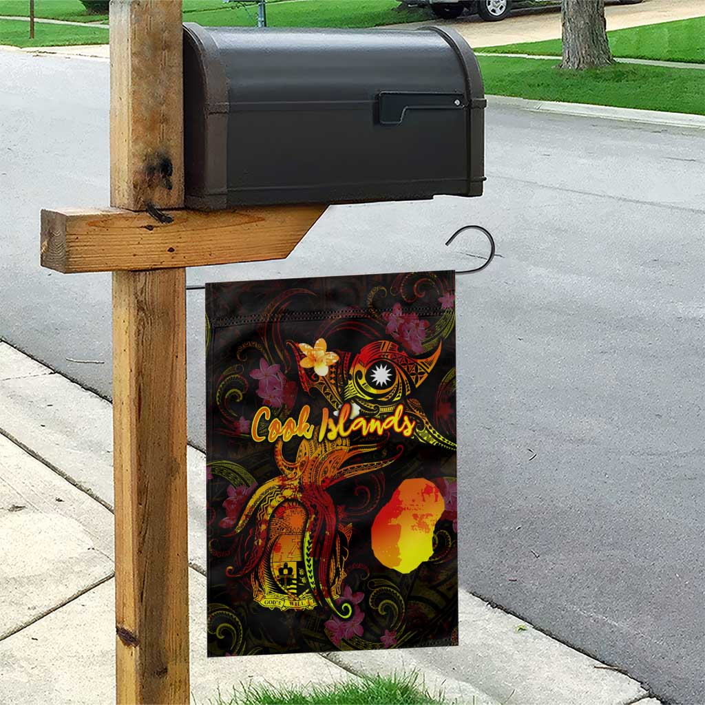 Nauru Garden Flag Octopus Plumeria Polynesian Tattoo