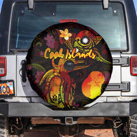 Nauru Spare Tire Cover Octopus Plumeria Polynesian Tattoo