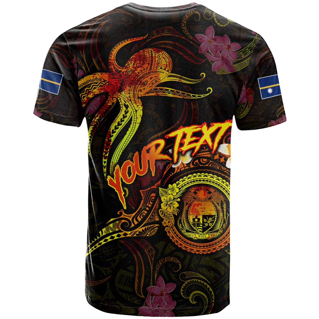 Nauru T Shirt Octopus Plumeria Polynesian Tattoo