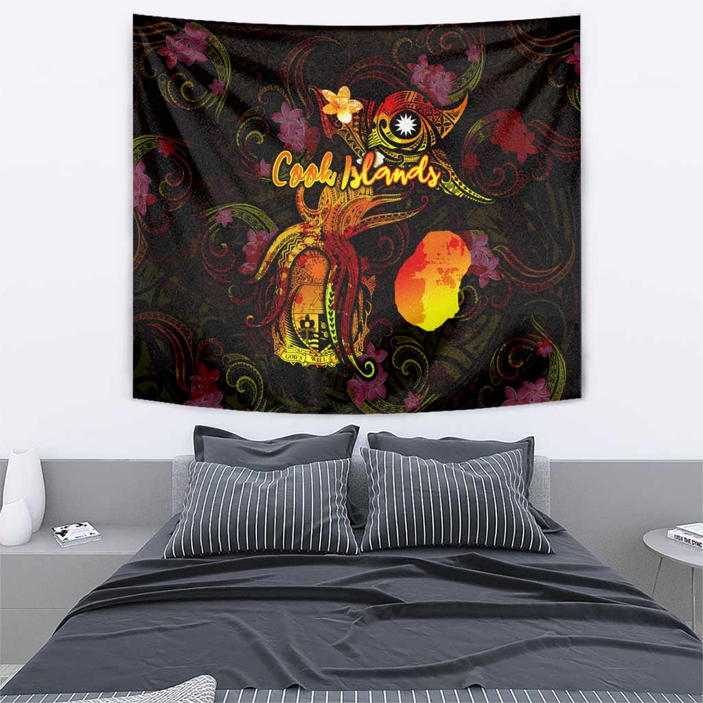 Nauru Tapestry Octopus Plumeria Polynesian Tattoo