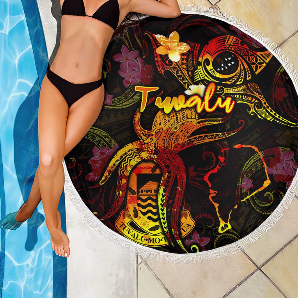 Tuvalu Beach Blanket Octopus Plumeria Polynesian Tattoo