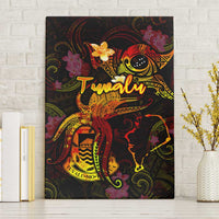 Tuvalu Canvas Wall Art Octopus Plumeria Polynesian Tattoo