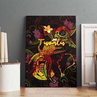 Tuvalu Canvas Wall Art Octopus Plumeria Polynesian Tattoo