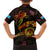 Tuvalu Family Matching Long Sleeve Bodycon Dress and Hawaiian Shirt Octopus Plumeria Polynesian Tattoo