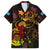 Tuvalu Family Matching Long Sleeve Bodycon Dress and Hawaiian Shirt Octopus Plumeria Polynesian Tattoo
