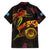 Tuvalu Family Matching Long Sleeve Bodycon Dress and Hawaiian Shirt Octopus Plumeria Polynesian Tattoo
