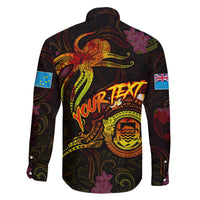 Tuvalu Family Matching Off The Shoulder Long Sleeve Dress and Hawaiian Shirt Octopus Plumeria Polynesian Tattoo