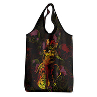 Tuvalu Grocery Bag Octopus Plumeria Polynesian Tattoo