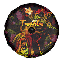 Tuvalu Spare Tire Cover Octopus Plumeria Polynesian Tattoo