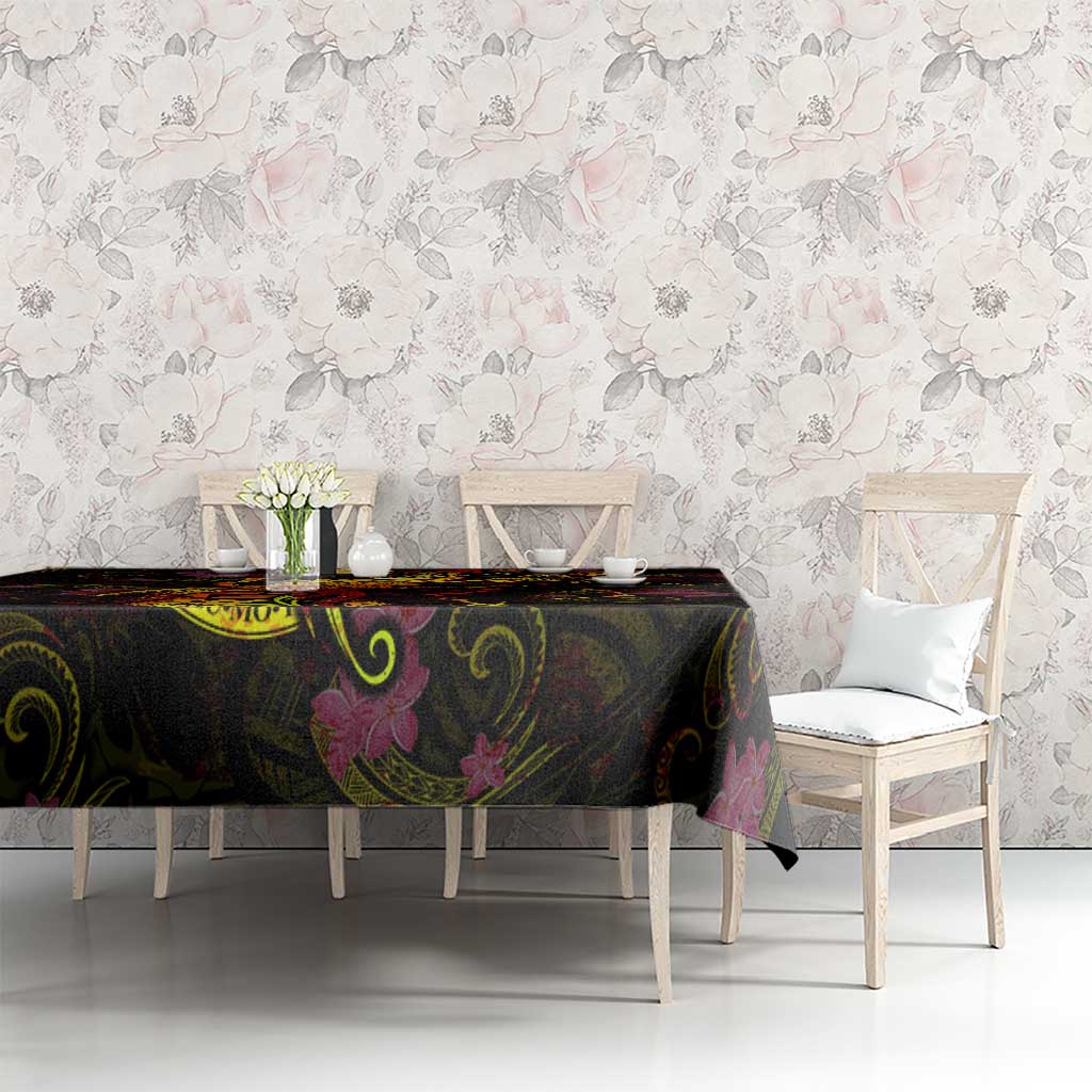 Tuvalu Tablecloth Octopus Plumeria Polynesian Tattoo