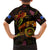 Northern Mariana Islands Family Matching Short Sleeve Bodycon Dress and Hawaiian Shirt Octopus Plumeria Polynesian Tattoo