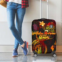 Northern Mariana Islands Luggage Cover Octopus Plumeria Polynesian Tattoo