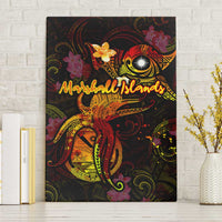 Marshall Islands Canvas Wall Art Octopus Plumeria Polynesian Tattoo