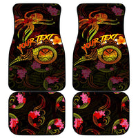 Marshall Islands Car Mats Octopus Plumeria Polynesian Tattoo