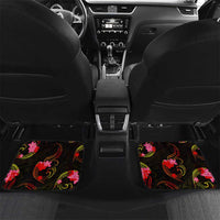 Marshall Islands Car Mats Octopus Plumeria Polynesian Tattoo