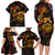 Marshall Islands Family Matching Long Sleeve Bodycon Dress and Hawaiian Shirt Octopus Plumeria Polynesian Tattoo