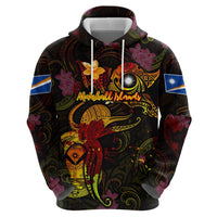 Marshall Islands Hoodie Octopus Plumeria Polynesian Tattoo