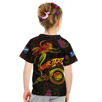 Marshall Islands Kid T Shirt Octopus Plumeria Polynesian Tattoo