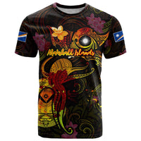 Marshall Islands T Shirt Octopus Plumeria Polynesian Tattoo