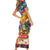 Custom The Philippines 126th Independence Anniversary Short Sleeve Bodycon Dress Art Style