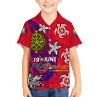 Personalized Philippines 12 June Independence Day Hawaiian Shirt Polynesian Turtle Plumeria