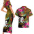 Personalised Vanuatu Independence Day 30 July Couples Matching Short Sleeve Bodycon Dress and Hawaiian Shirt Hibiscus Polynesian Pattern