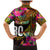 Personalised Vanuatu Independence Day 30 July Family Matching Mermaid Dress and Hawaiian Shirt Hibiscus Polynesian Pattern