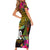 Personalised Vanuatu Independence Day 30 July Family Matching Short Sleeve Bodycon Dress and Hawaiian Shirt Hibiscus Polynesian Pattern