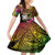 Personalised Vanuatu Independence Day 30 July Kid Short Sleeve Dress Hibiscus Polynesian Pattern