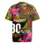 Personalised Vanuatu Independence Day 30 July Rugby Jersey Hibiscus Polynesian Pattern