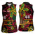 Custom Vanuatu 44th Independence Anniversary Women Sleeveless Polo Shirt Flower Melanesian Namele Turtle