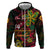 Custom Vanuatu 44th Independence Anniversary Zip Hoodie Flower Melanesian Namele Turtle