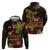 Custom Vanuatu 44th Independence Anniversary Zip Hoodie Flower Melanesian Namele Turtle