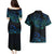 Sea Animal Polynesia Couples Matching Puletasi and Hawaiian Shirt Polynesian Pattern
