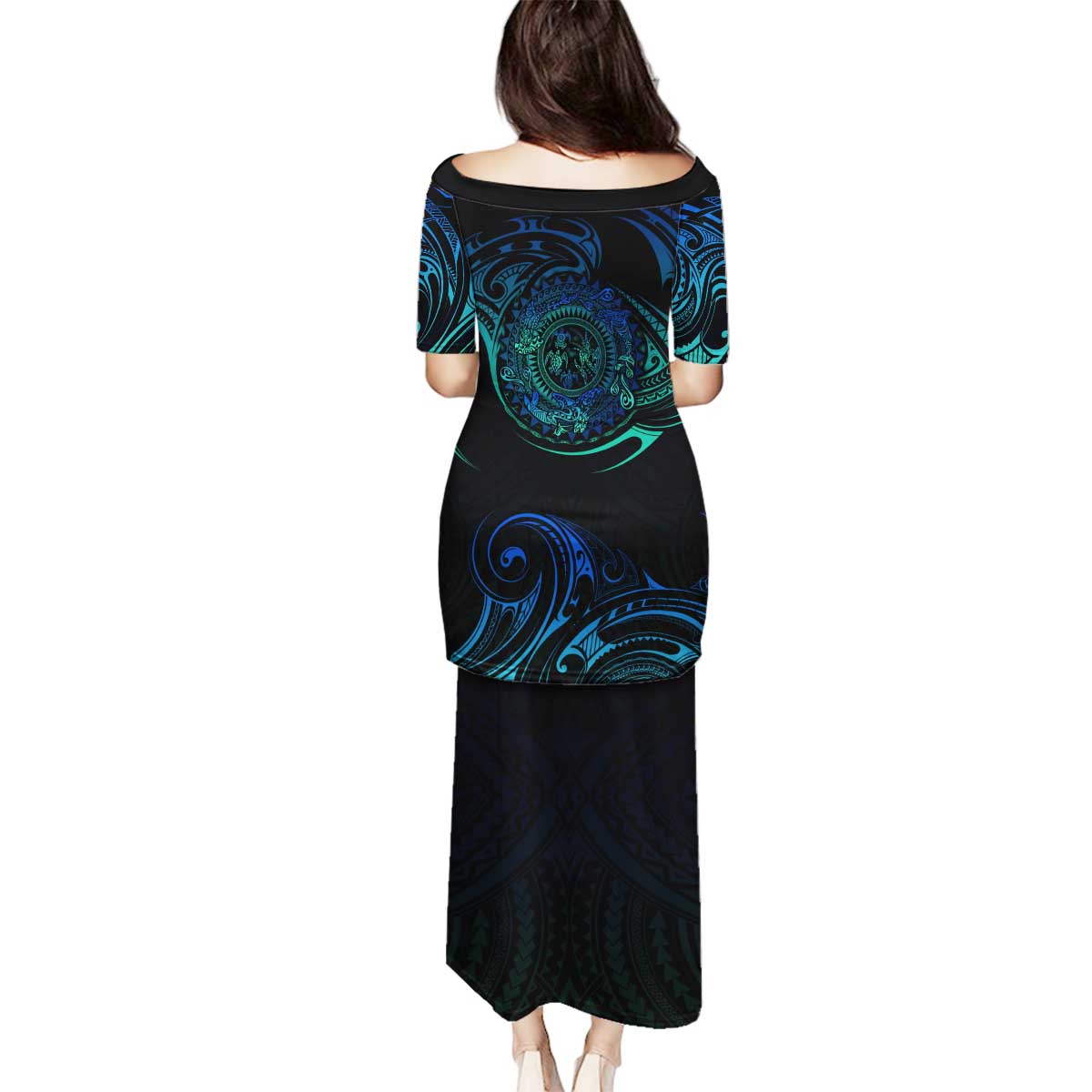 Sea Animal Polynesia Family Matching Puletasi and Hawaiian Shirt Polynesian Pattern DT02 - Polynesian Pride