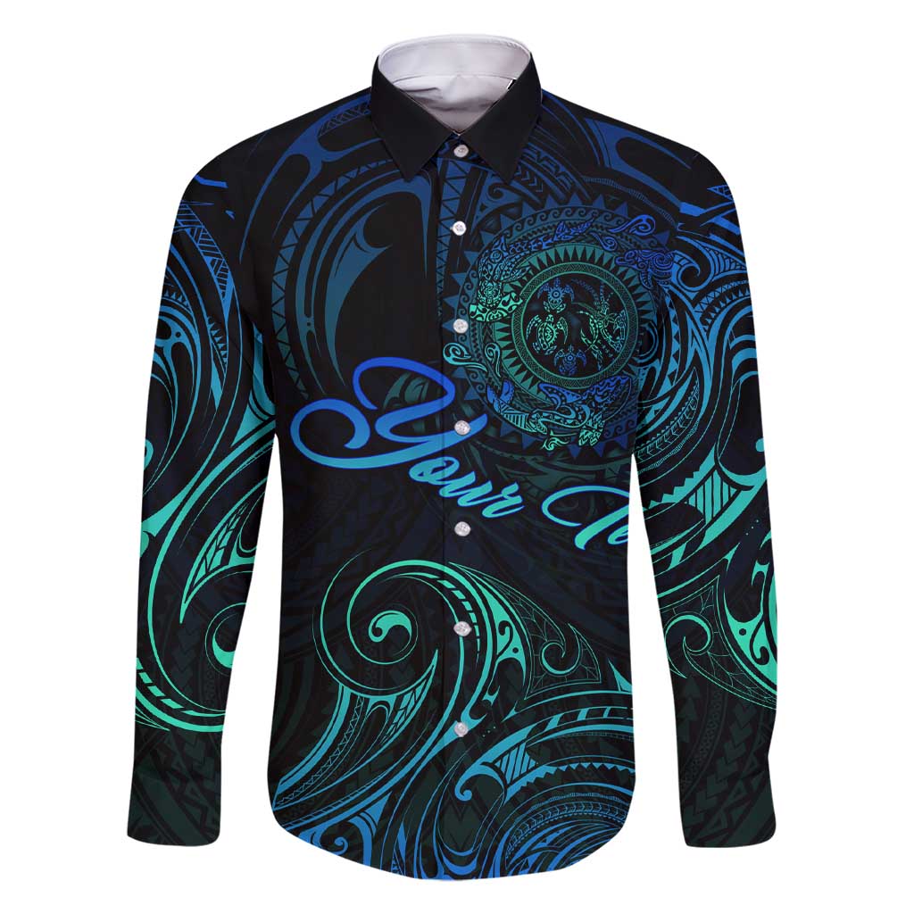 Sea Animal Polynesia Family Matching Short Sleeve Bodycon Dress and Hawaiian Shirt Polynesian Pattern