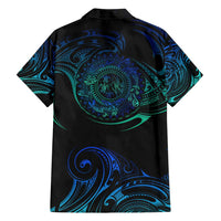 Sea Animal Polynesia Family Matching Summer Maxi Dress and Hawaiian Shirt Polynesian Pattern