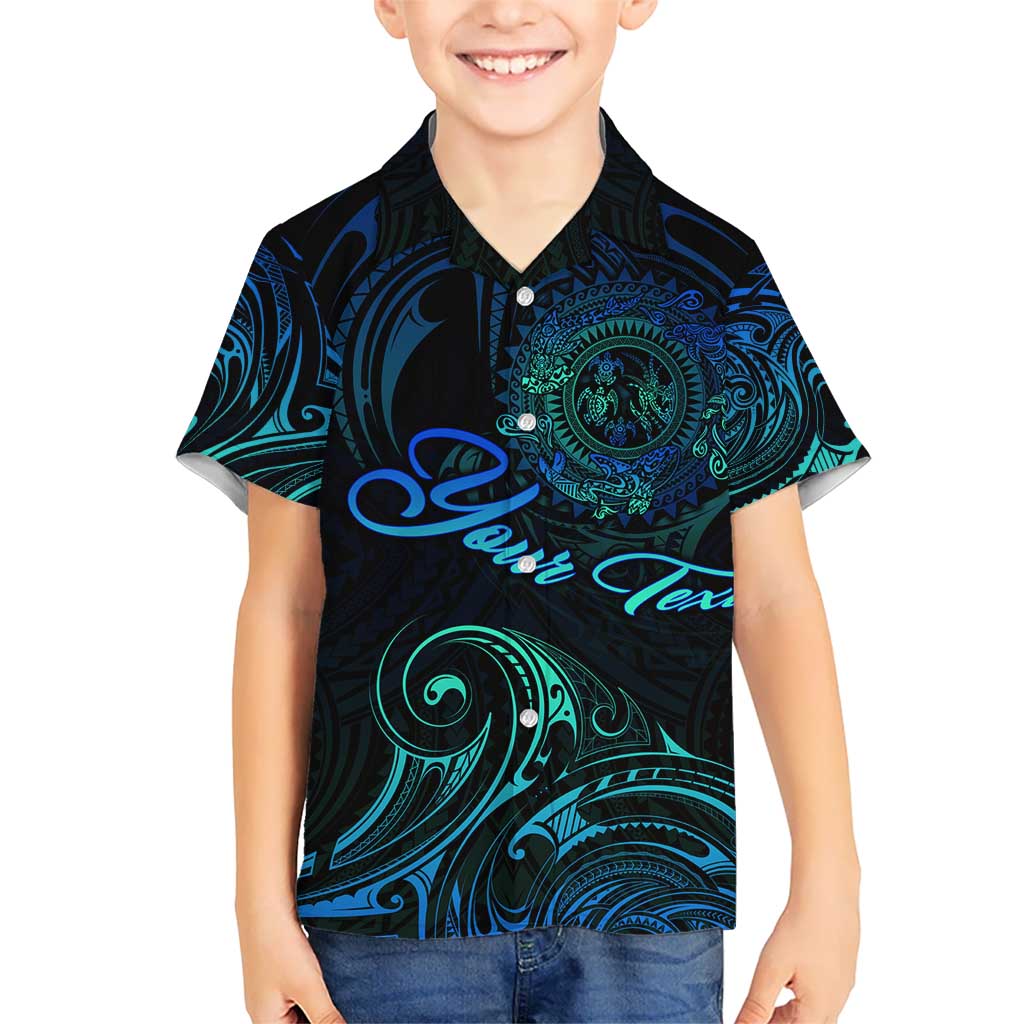 Sea Animal Polynesia Kid Hawaiian Shirt Polynesian Pattern