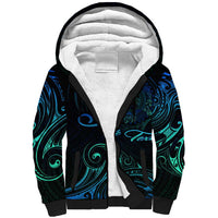 Sea Animal Polynesia Sherpa Hoodie Polynesian Pattern