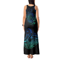 Sea Animal Polynesia Tank Maxi Dress Polynesian Pattern