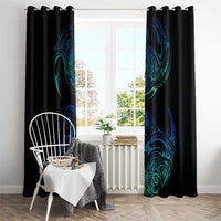 Sea Animal Polynesia Window Curtain Polynesian Pattern