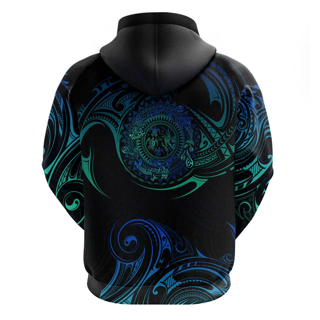 Sea Animal Polynesia Zip Hoodie Polynesian Pattern DT02 - Polynesian Pride