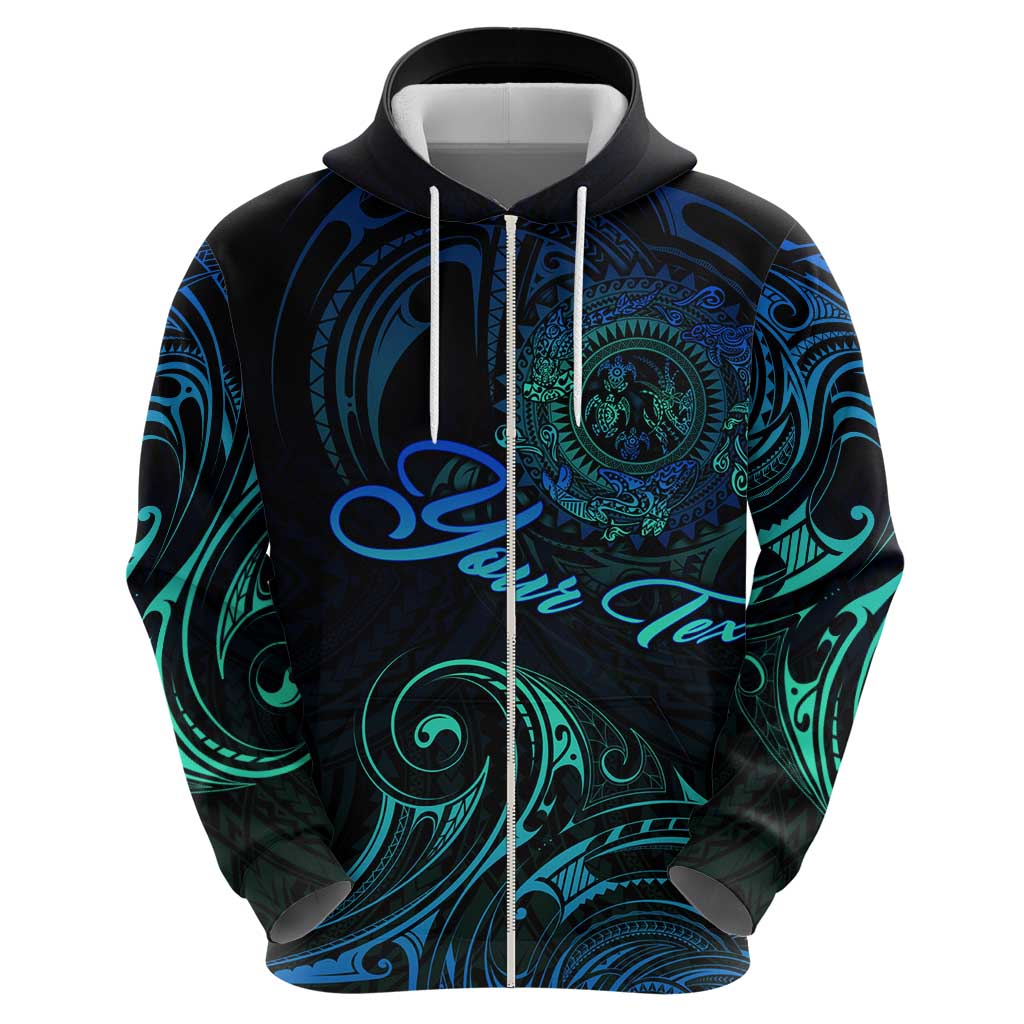 Sea Animal Polynesia Zip Hoodie Polynesian Pattern DT02 - Polynesian Pride