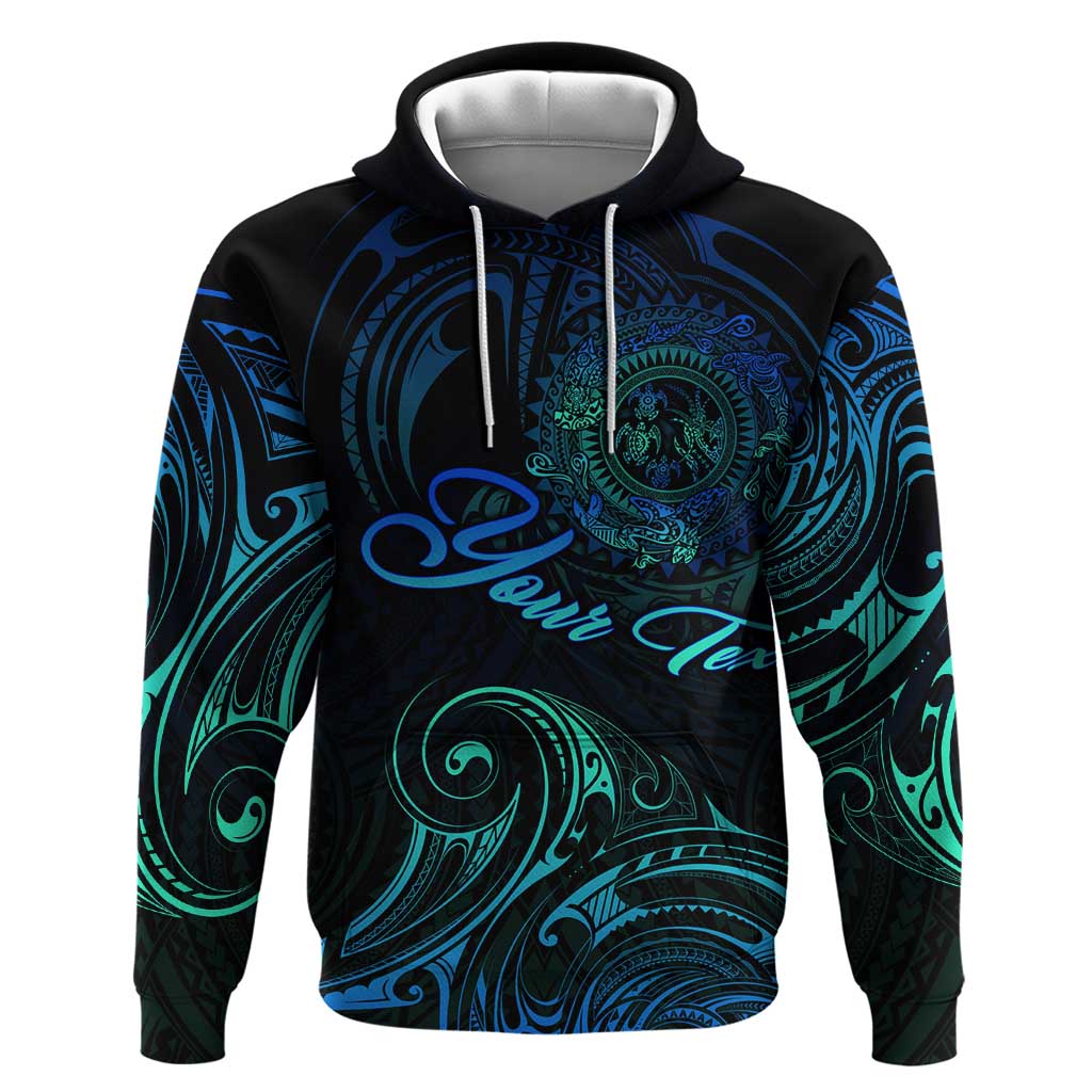 Sea Animal Polynesia Zip Hoodie Polynesian Pattern DT02 Pullover Hoodie Black - Polynesian Pride