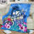 Aloha Hawaii Blanket Dolphins and Fish Hook Hibiscus