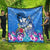 Aloha Hawaii Quilt Dolphins and Fish Hook Hibiscus