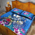 Aloha Hawaii Quilt Bed Set Dolphins and Fish Hook Hibiscus