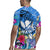 Aloha Hawaii Rugby Jersey Dolphins and Fish Hook Hibiscus